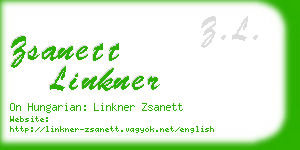 zsanett linkner business card